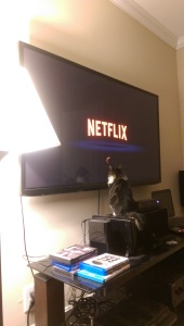Roz is fascinated by the loading circle on Netflix
