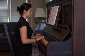 Me playing my new baby. I am so excited about this!!